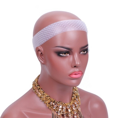 Ceinture de tête à poignée de silicone réglable pour fixation antidérapante de perruques transparentes