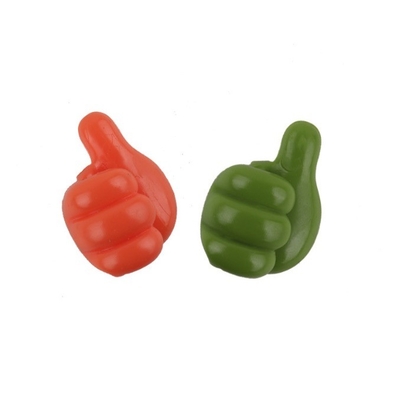 Stylé Injection plastique type PVC pouce vers le haut Crochet murale pour la pince de câble et le stockage de la clé