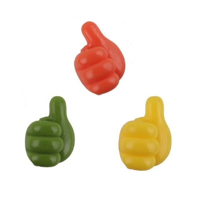 Stylé Injection plastique type PVC pouce vers le haut Crochet murale pour la pince de câble et le stockage de la clé
