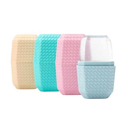 Masseur facial en silicone pour le visage et les yeux de qualité alimentaire Cube de soin de la peau