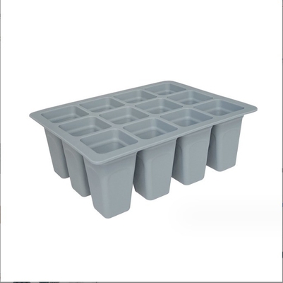 Plateau de pépinière en plastique de silicone réutilisable pour la germination de pots de fleurs écologiques