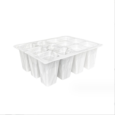 Plateau de pépinière en plastique de silicone réutilisable pour la germination de pots de fleurs écologiques