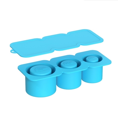 Outils de crème glacée 2024 Moule de glace à cylindre en silicone avec couvercle et bac pour plateau de glaçons du congélateur
