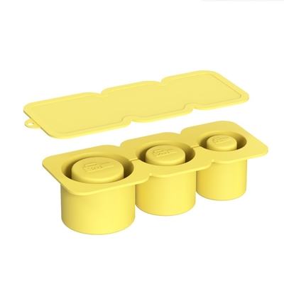 Fabricant de glace en silicone avec couvercle pour 3 moules de glace en cylindre creux