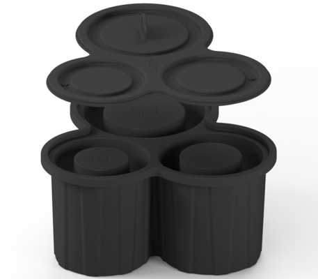 Fabricant de glace à cylindre creux pratique pour 20-40 oz tasses de tumbler Matériau de silicone