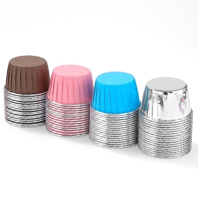 Résistant aux températures élevées Bouche à rouleau muffin tasse gâteau moules de cuisson multicolore